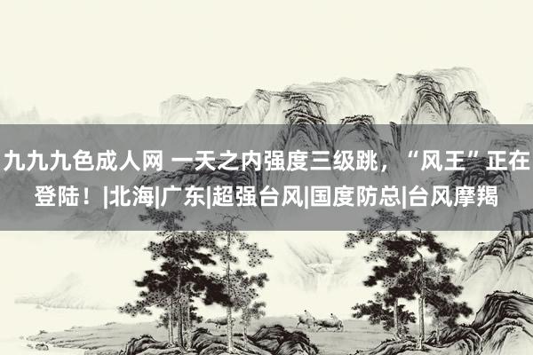 九九九色成人网 一天之内强度三级跳，“风王”正在登陆！|北海|广东|超强台风|国度防总|台风摩羯