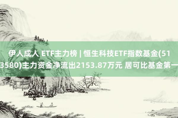 伊人成人 ETF主力榜 | 恒生科技ETF指数基金(513580)主力资金净流出2153.87万元 居可比基金第一