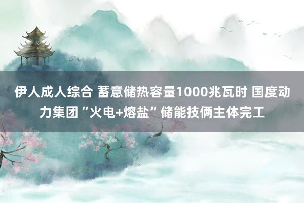 伊人成人综合 蓄意储热容量1000兆瓦时 国度动力集团“火电+熔盐”储能技俩主体完工